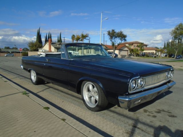 1965 Dodge Coronet 500 convertible Very dry rust free CA car 413 eng Buckets 1965 Dodge Coronet 500 convertible