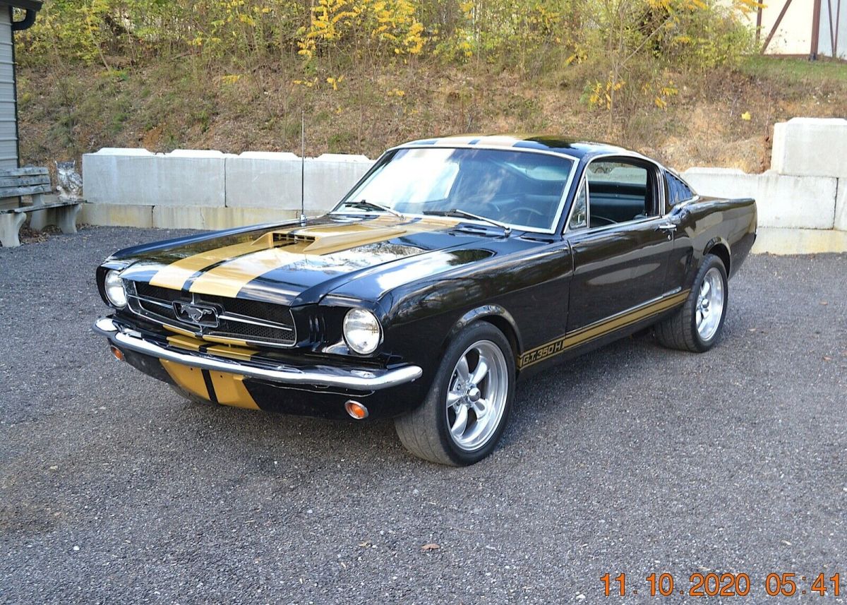 1965 FASTBACK HERTZ GT350H TRIM 289 4BBL 4SPD STRAIGHT SHARP BLACK AND GOLD 1965 Ford Mustang