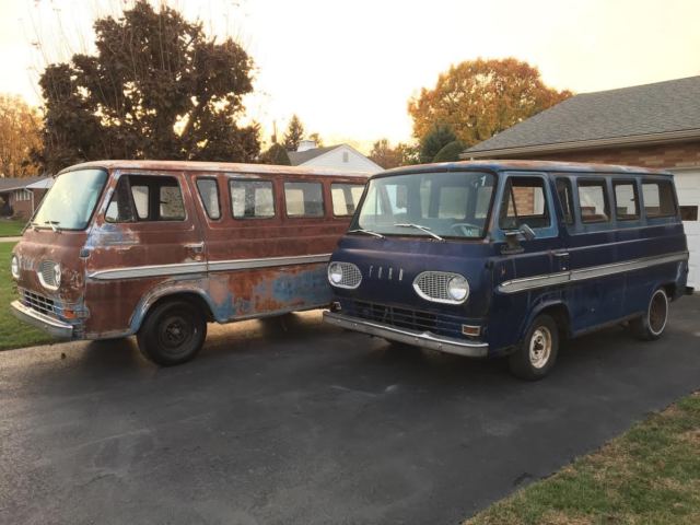 1965 Ford Econoline Falcon Deluxe Club Wagon, 1963 included! 61, 62 ,64, 66, 67 1965 Ford E-Series Van Deluxe Club Wagon