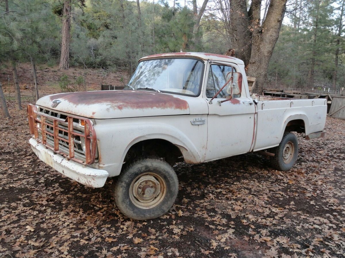1965 Ford F-100 4X4 California Made In San Jose Rare Factory Brush Guard 1965 Ford F-100