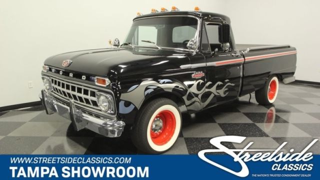 1965 Ford F-100 Fleetside Pickup Truck 352 V8 3 Speed Automatic Classic Vintage 1965 Ford F-100 Fleetside