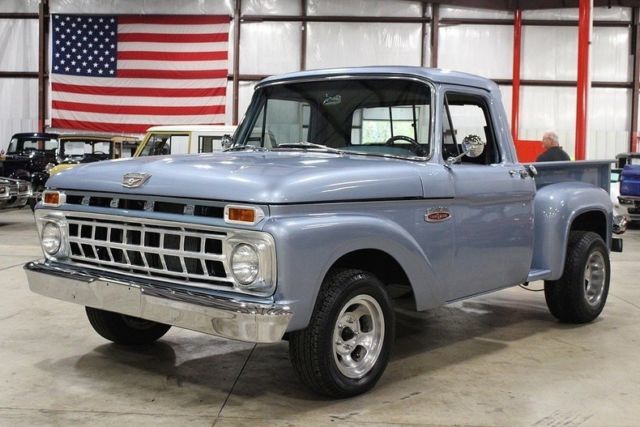 1965 Ford F100 4338 Miles Light Blue Pickup Truck 302 V8 Manual 1965 Ford F-100 --