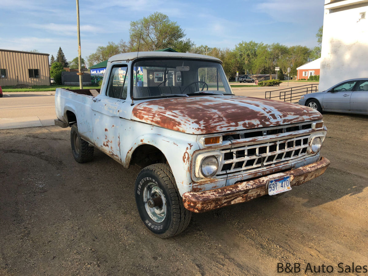 1965 Ford F100 4x4 0 Regular Cab 8 Cyl, 4 Speed Manual 1965 Ford F-100 4x4