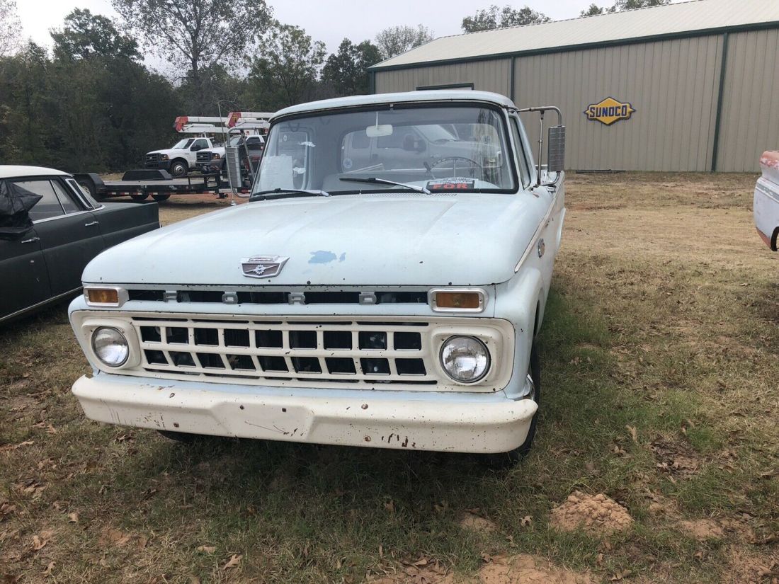1965 Ford F100 Pickup Blue RWD Manual custom 1965 Ford F100 custom