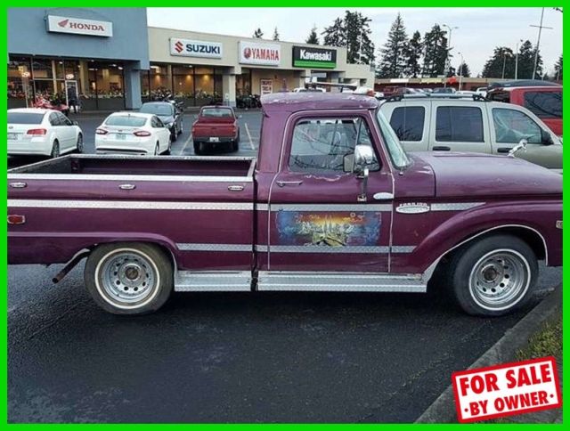 1965 Ford F100 Pickup Short Bed 6 Cyl Gas Engine 4 speed Auto Trans C84278 1965 Ford F-100 Classic Pickup