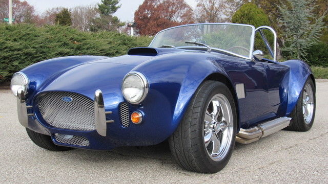 1965 Ford - Factory 5 Fuel Injected 5.0 5 Speed Indigo Ghost Flame Cobra Replica 1965 Ford Cobra Replica
