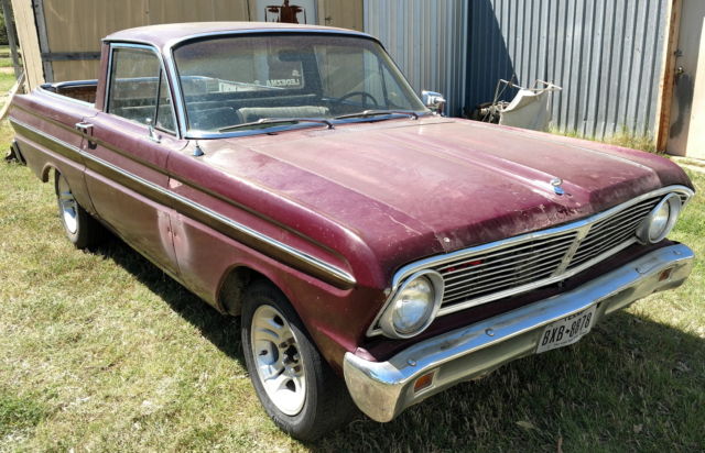 1965 Ford Falcon Ranchero, Running, Driving, Factory V8 Project Car 1965 Ford Ranchero