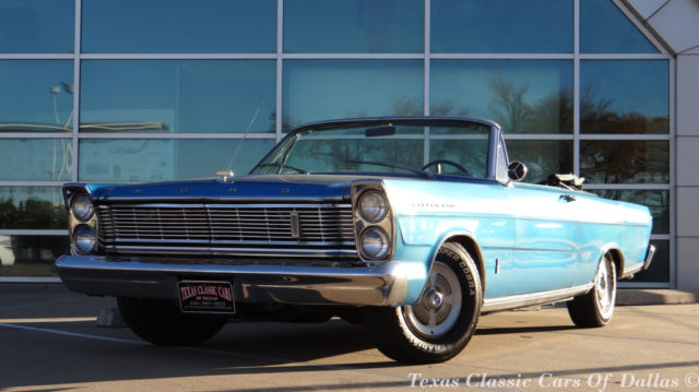 1965 Ford Galaxie 500 Base 352ci Convertible Blue 1965 Ford Galaxie 500
