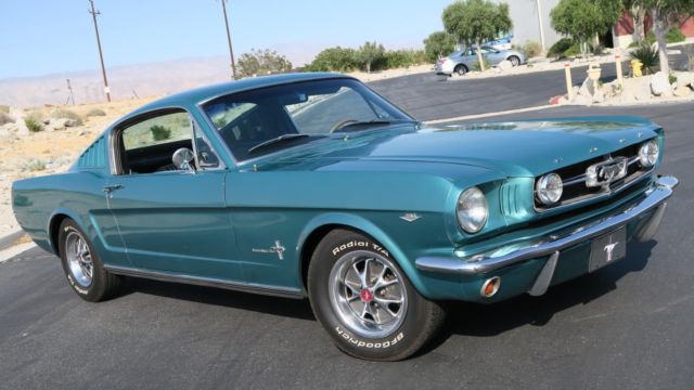 1965 FORD MUSTANG 2+2 FASTBACK 289 A CODE! AC! TWILIGHT TURQUOISE! 1965 Ford Mustang 2+2 FASTBACK 289 A CODE! AC! TWILIGHT TURQUOISE!