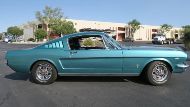 1965 Ford Mustang 2+2 FASTBACK 289 A CODE! AC! TWILIGHT TURQUOISE! - photo 3
