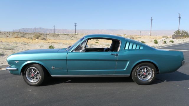 1965 Ford Mustang 2+2 FASTBACK 289 A CODE! AC! TWILIGHT TURQUOISE! - photo 4