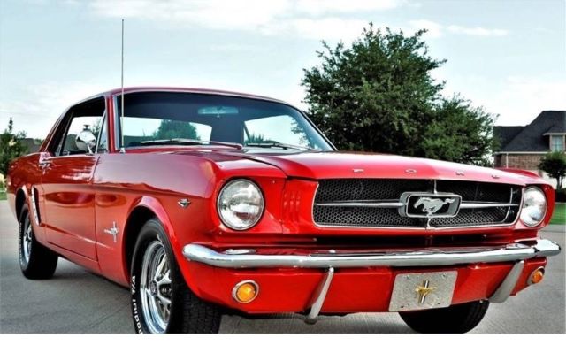 1965 Ford Mustang 25,052 Miles Red Coupe V8 5.7L Automatic 1966 1967 1968 1969 1965 Ford Mustang PONY INTERIOR