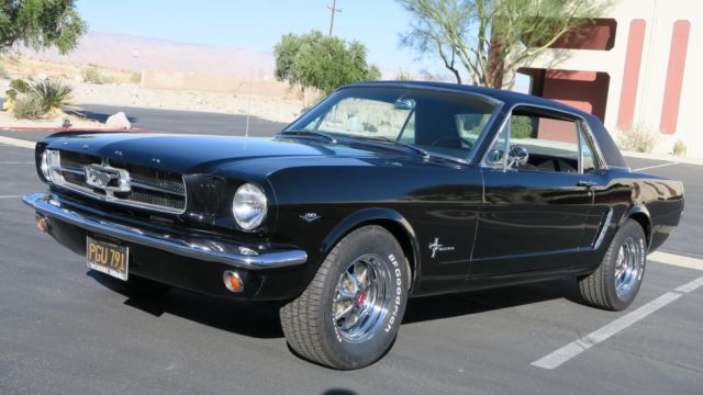 1965 FORD MUSTANG 289 V8 4 SPEED A CODE SAN JOSE CAR! P/S! BLACK PLT 1965 Ford Mustang 289 V8 4 SPEED A CODE SAN JOSE CAR! P/S! BLACK PLT