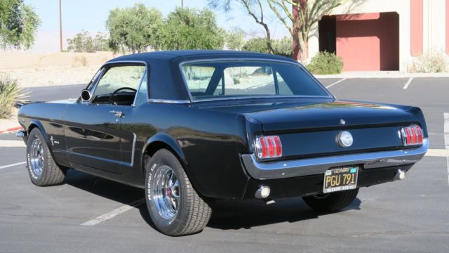 1965 Ford Mustang 289 V8 4 SPEED A CODE SAN JOSE CAR! P/S! BLACK PLT - photo 5