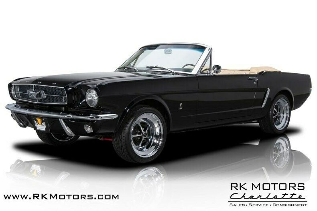 1965 Ford Mustang Black Convertible 4.6 Liter DOHC 32 Valve V8 5 Speed Manual 1965 Ford Mustang