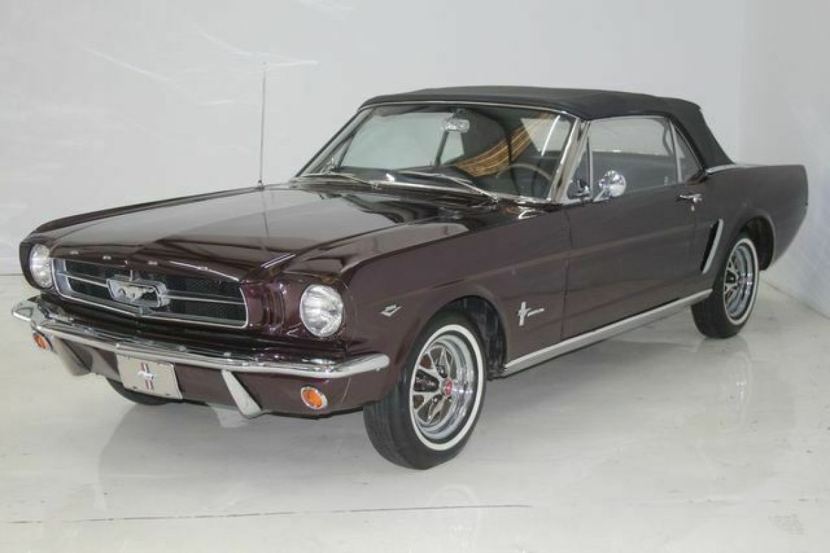 1965 Ford Mustang Convertible 0 Burgundy Convertible 6 Manual 1965 Ford Mustang Convertible