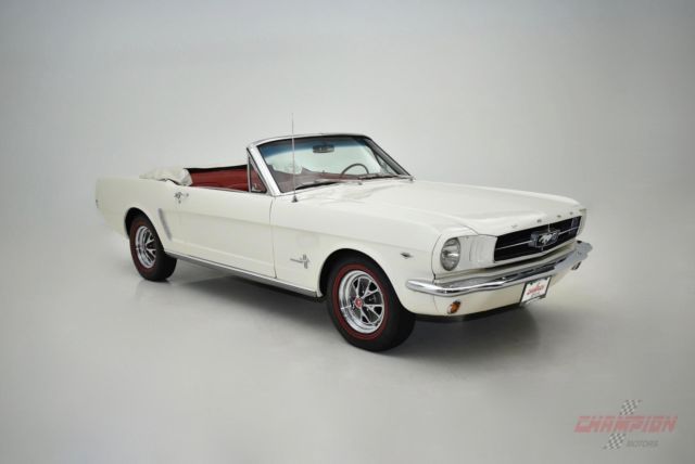 1965 Ford Mustang Convertible 170 Miles White Manual 1965 Ford Mustang Convertible