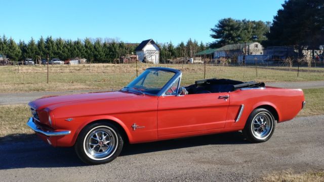 1965 Ford Mustang Convertible 289 Motor Automatic Trans P Top - PS - PB 1965 Ford Mustang CONVERTIBLE