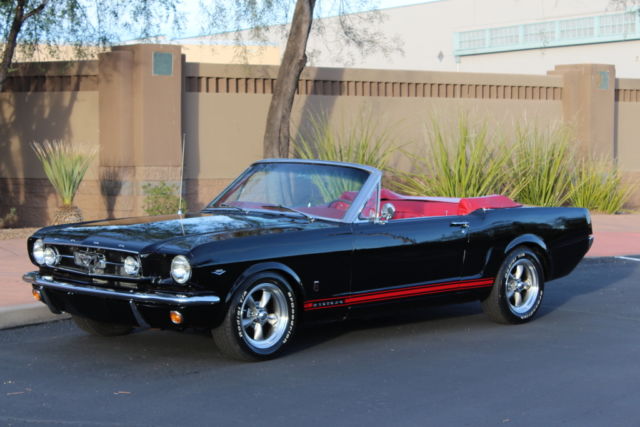1965 Ford Mustang Convertible GT torque Thrust Black/Red Beautiful Must See!!! 1965 Ford Mustang Convertible