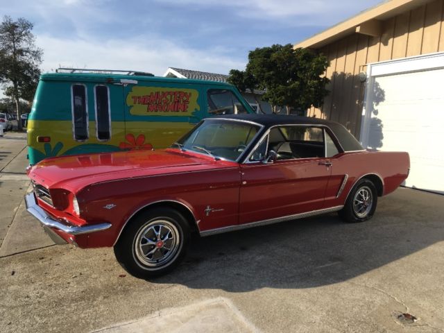 1965 Ford Mustang Coupe 289 V8 Auto A-code Factory 4bl carb Hipo Ca Black plates 1965 Ford Mustang Sport Coupe
