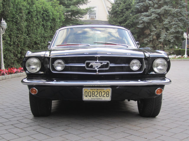 1965 Ford Mustang Fastback 2+2 Raven Black with Red Interior 1965 Ford Mustang Red