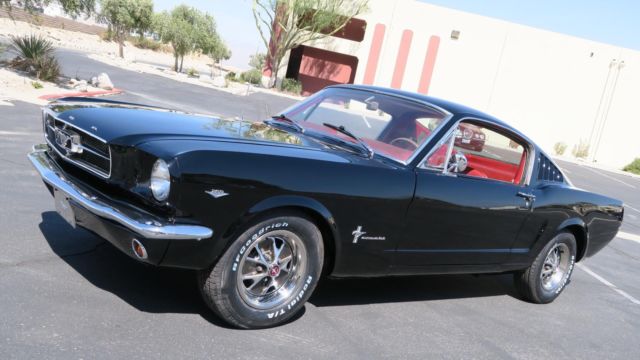 1965 Ford Mustang FASTBACK 289 C CODE 4 SPEED RAVEN BLACK/RED! DISC! - photo 2