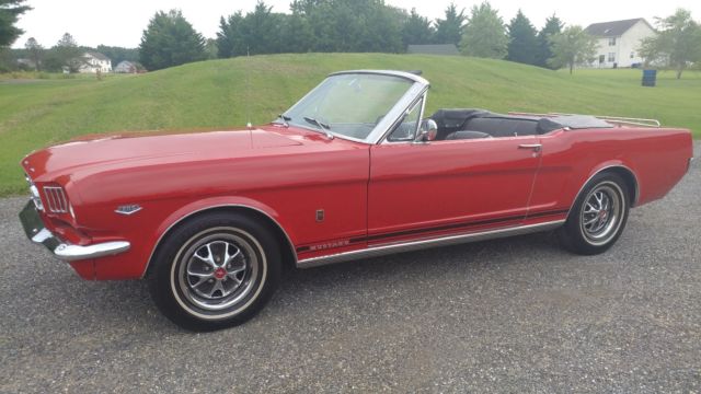 1965 Ford Mustang GT Convertible - A Code - Pwr Top - Pwr Steering - Disc Brakes 1965 Ford Mustang