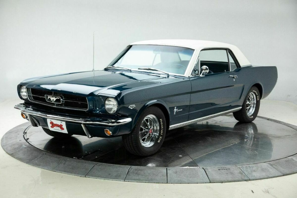 1965 Ford Mustang K Code V8 289 K Code 271 Horse Manual 4-Speed Coupe Caspian Bl 1965 Ford Mustang K Code
