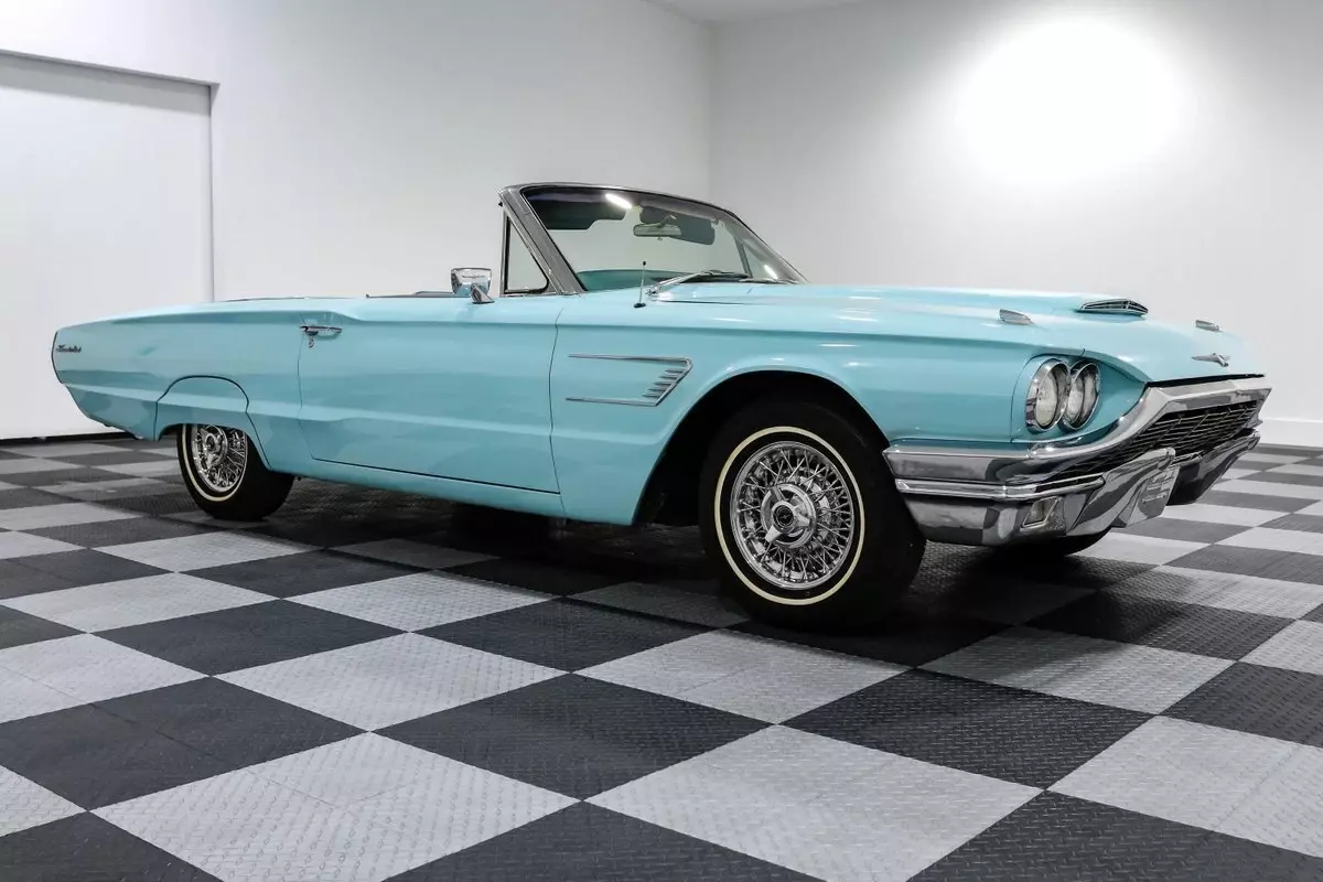 1965 Ford Thunderbird 15764 Miles Turquoise Convertible 390 V8 C6 1965 Ford Thunderbird