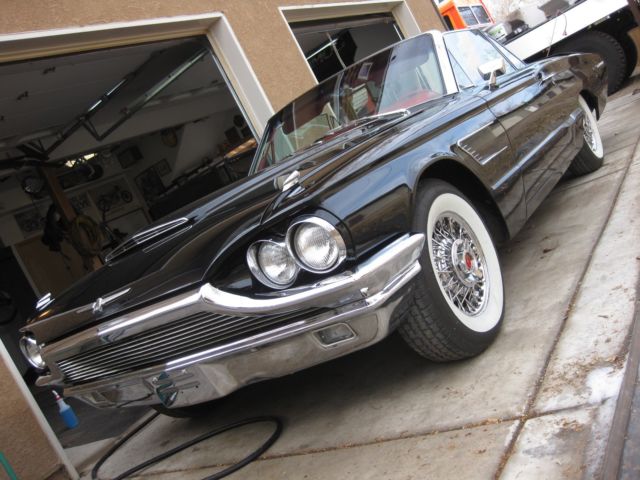 1965 Ford Thunderbird Convertible black on red 1965 Ford Thunderbird