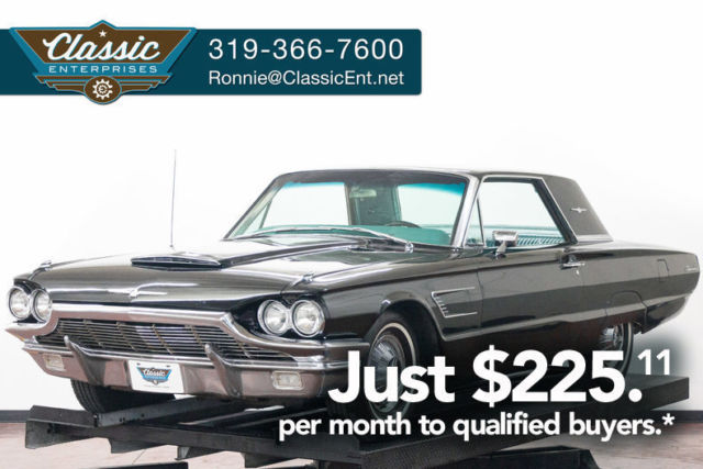 1965 Ford Thunderbird Sport Z Code 0 Black Hard Top 390 V8 3 Speed Automatic 1965 Ford Thunderbird Sport Z Code