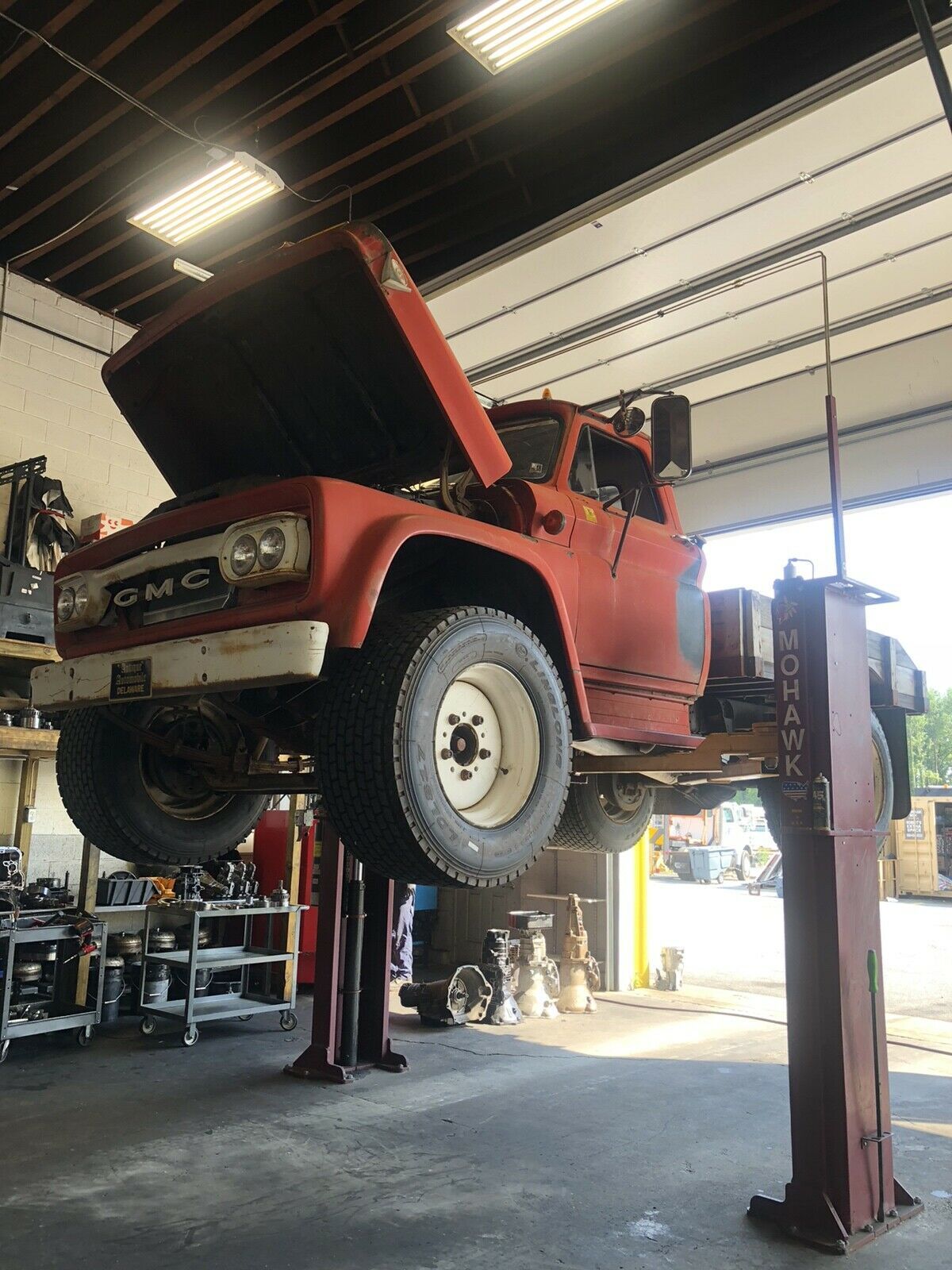 1965 GMC 3500 Pickup Red RWD Automatic 1965 GMC 3500 Old