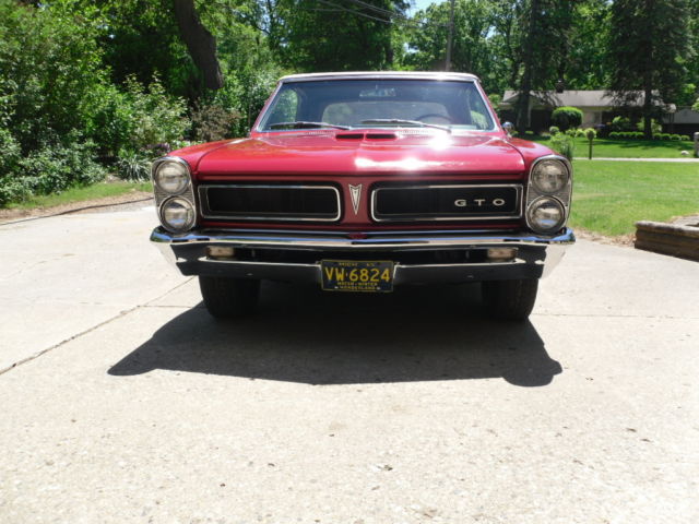 1965 Pontiac GTO Red / Parchment - photo 4