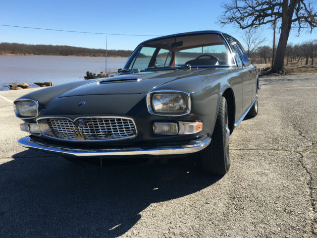 1965 Maserati Quattraporte. Grigo with Liggor Marrone Hides. 1965 Maserati Quattroporte