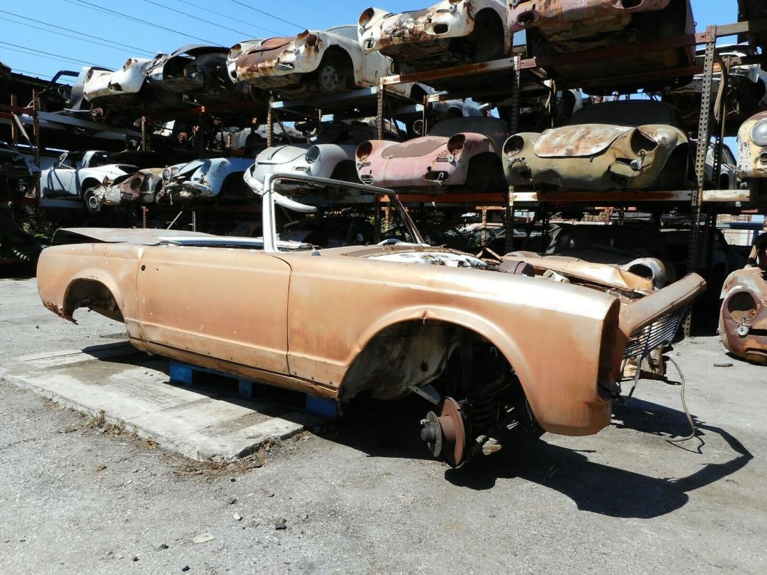 1965 Mercedes 230SL Pagoda Project Car for Parts or Restoration 230 SL 113 No Re 1965 Mercedes-Benz SL-Class No Reserve Sold on CA Acquisition Bill of Sale