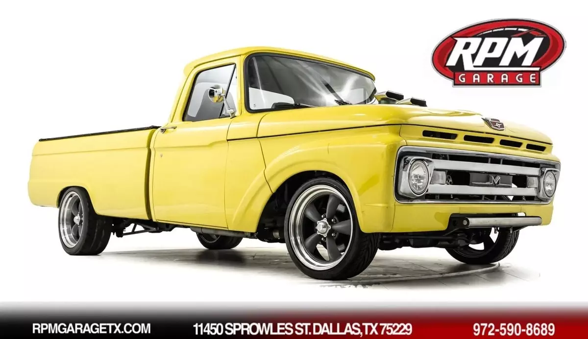 1965 Mercury M100 Hot Rod Pickup 383 V8 Supercharged 5 Miles Yellow Pickup Truc 1965 Mercury M100 Hot Rod Pickup 383 V8 Supercharged