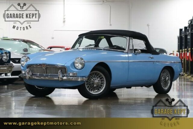1965 MG MGB Mk I Roadster Iris Blue Convertible 1.8L 4-Cylinder 58,191 Miles 1965 MG MGB Mk I Roadster