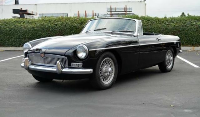 1965 MGB black convertible 1965 MG MGB Vivyl