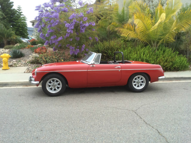 1965 MGB Mark II Roadster- California Driver w/overdrive 1965 MG MGB