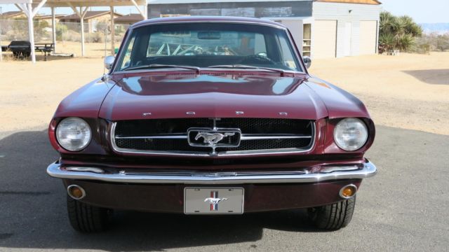 1965 Ford Mustang A CODE 4 SPEED CALIFORNIA CAR VINTAGE BURGUNDY !!! - photo 9