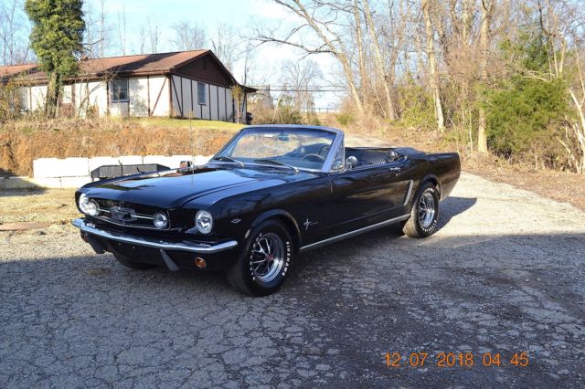 1965 Ford Mustang C-CODE 289 AUTO PS PDB POWER TOP TRIPLE BLACK - photo 11