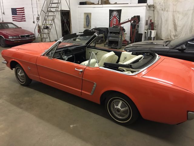1965 Mustang Convertible Stick Shift Poppy Red 1965 Ford Mustang Poppy Red Stick Shift Convertible