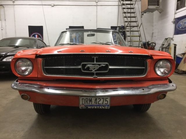 1965 Ford Mustang Poppy Red Stick Shift Convertible - photo 4