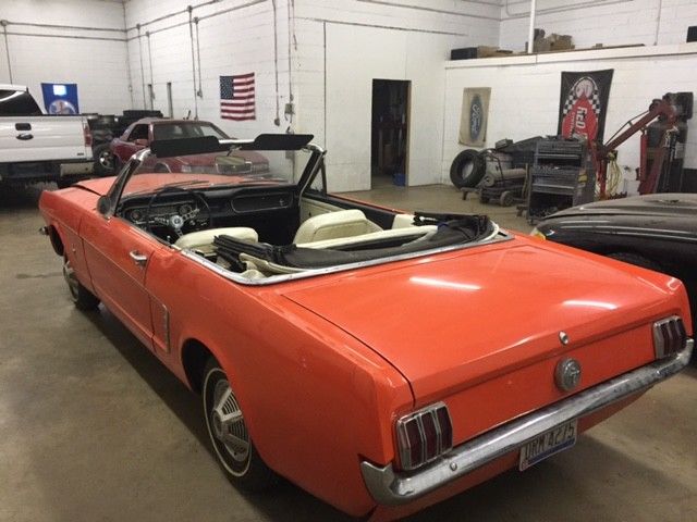 1965 Ford Mustang Poppy Red Stick Shift Convertible - photo 5