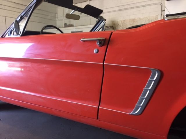 1965 Ford Mustang Poppy Red Stick Shift Convertible - photo 6