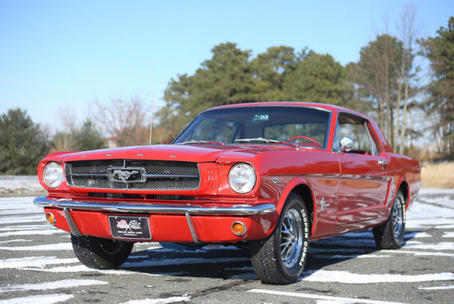 1965 Mustang Coupe - 289 V8 4 - Speed! Rangoon Red 1965 Ford Mustang