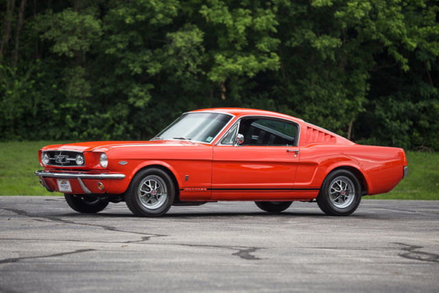 1965 Mustang Fastback Numbes Matching K Code Poppy Red 4 Speed 1965 Ford Mustang K-Code
