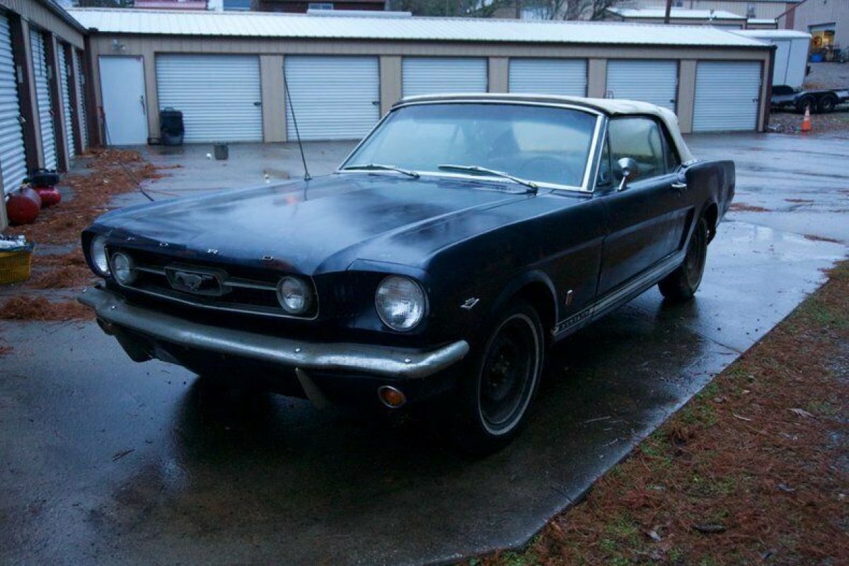 1965 Mustang GT Convertible 289 A-Code 4-Speed Barn Find! Matching Numbers 1966 Ford Mustang A-Code GT