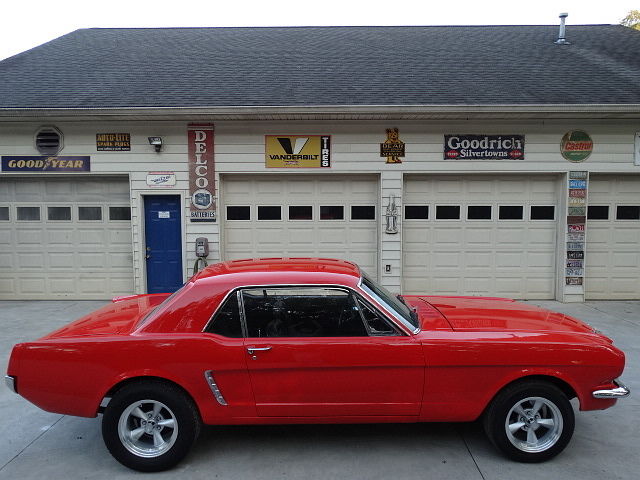 1965 MUSTANG...GOOD POPPY RED PAINT...NICE BLACK INTERIOR 1965 Ford Mustang