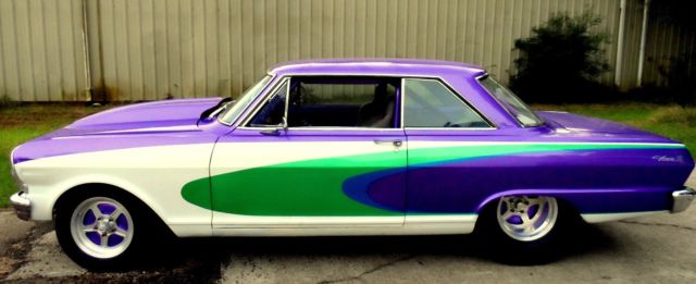1965 NOVA CHEVY II TRUE SS PRO STREET 4 LINK QA1 383 SBC ALUM 400 TRANS BILLET 1965 Chevrolet Nova TRUE SS CAR CHEVY II NOVA PRO STREET CBR SUSP